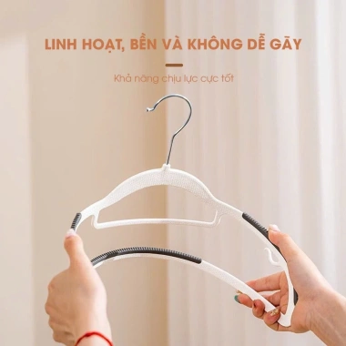 Bộ 10 Móc Treo Quần Áo Chống Tuột – Tiện Lợi, Dễ Phơi Ngoài Trời – Giá 48.000đ