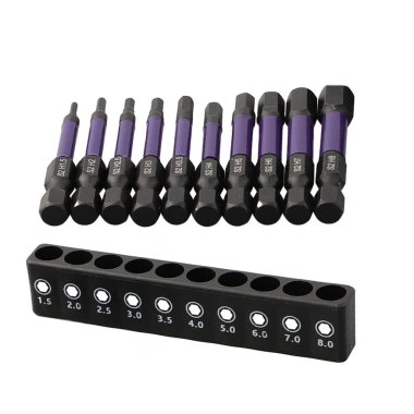 Bộ 10 mũi tuốc nơ vít đầu lục giác 1/4 H1.5-H6 giá rẻ 86.590 VND giảm 22%