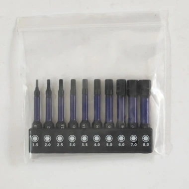 Bộ 10 mũi tuốc nơ vít đầu lục giác 1/4 H1.5-H6 giá rẻ 86.590 VND giảm 22%