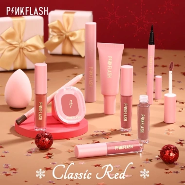 Bộ 10 mỹ phẩm trang điểm PINKFLASH kèm túi đựng - Quà tặng độc đáo, giá 247.500₫