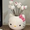 Bộ 10 nĩa trái cây inox 304 Hello Kitty kèm hộp - xiên & dĩa ăn hoa quả - 97.000đ 10