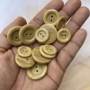 Bộ 10 Nút vân gỗ nhựa bóng - Trang trí handmade, kết áo, giá ưu đãi 15.000 VND