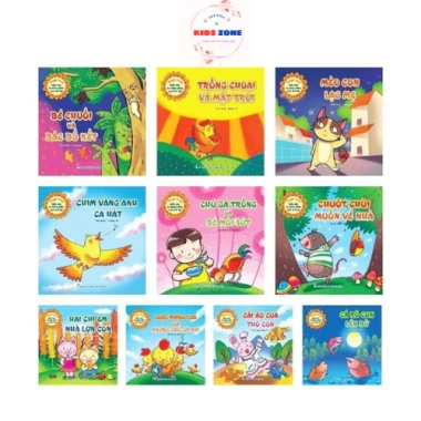 Bộ 10 Sách Truyện Tranh Mèo Con Lạc Mẹ - Giáo Dục Kỹ Năng Sống Cho Bé 1-6 Tuổi, Giá 129k