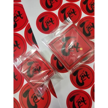 Bộ 10 tem chữ Tết dưa, decal đỏ thiệp Tết, set 10 nhãn, hộp bánh mứt, 15.000đ 10 Bộ 10 tem chữ Tết dưa, decal đỏ thiệp Tết, set 10 nhãn, hộp bánh mứt, 15.000đ 10