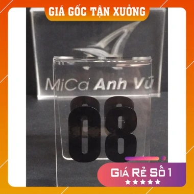 Bộ 10 thẻ số bàn mica trong suốt – Giá gốc 163.804đ, giảm còn 132.100đ, bền đẹp