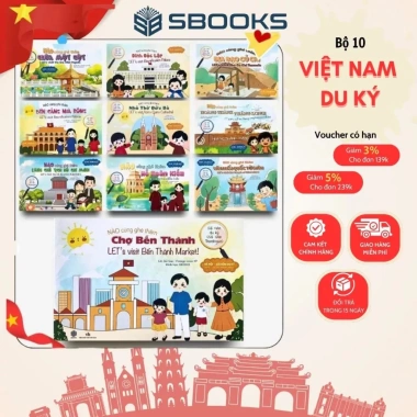 Bộ 10 Truyện Hà Nội - Sài Gòn Du Kí Song Ngữ cho Trẻ 4-12, Lịch Sử - SBOOKS 237.6k 2