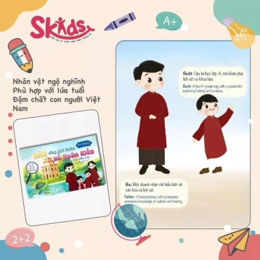 Bộ 10 Truyện Hà Nội - Sài Gòn Du Kí Song Ngữ cho Trẻ 4-12, Lịch Sử - SBOOKS 237.6k 4