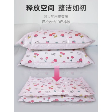Bộ 10 túi hút chân không đựng chăn màn, quần áo + bơm tay - Giá chỉ 232.400đ 3
