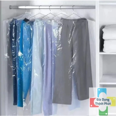 Bộ 10 túi nylon trong suốt treo quần áo - Chống bụi, chống nước, tiện cho tủ đồ, giá 27.000₫ 4