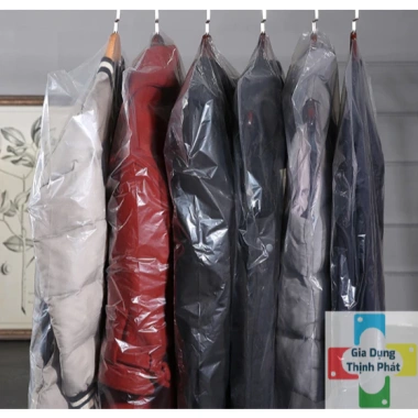 Bộ 10 túi nylon trong suốt treo quần áo - Chống bụi, chống nước, tiện cho tủ đồ, giá 27.000₫ 6