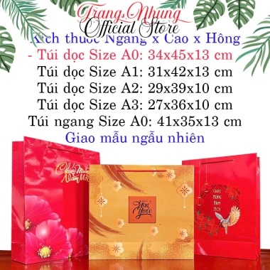 Bộ 10 Túi Quà Tết Bóng Bẩy Nylon Thiết Kế Hoàn Hảo, Giảm Giá Đặc Biệt 102k 8