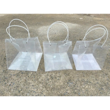 Bộ 10 túi Vuông M8 mica trong đựng quà Tết, giỏ khay trái cây - Giá chỉ 99.000đ