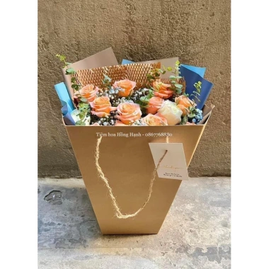 Bộ 10 túi xi măng đựng bó hoa siêu hót - Thân thiện môi trường, giá chỉ 109k VND