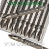 Bộ 10 tuốc nơ vít 4 cạnh chống trượt, 65mm, PH2 từ tính, chân lục giác - 21.000đ 5