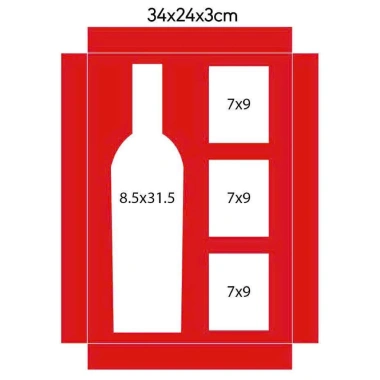 Bộ 10 vỏ hộp cứng và túi giấy Bính Ngọ 2.026, khay 3 hũ lục giác, đựng rượu 750ml giá 850.000 VND