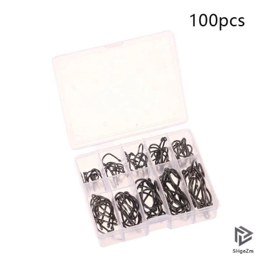 Bộ 100-500 Móc Câu Cá Thép Carbon Cao, Gai Sắc Nét – Giá 43.120₫ giảm từ 53.900₫ 10