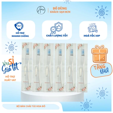 Bộ 100 bàn chải + kem HOA ĐỎ thanh lịch - Giảm giá 20% chỉ 120.000đ