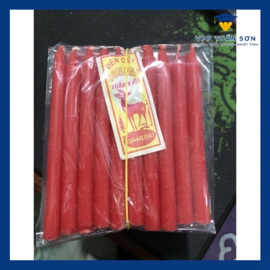 Bó 100 Cây Nến Thắp Hương Đỏ Bé 9cm - Giá chỉ 46.000₫, hương thơm lâu, an toàn 5