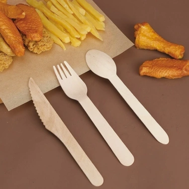 Bộ 100 Đĩa Nĩa Gỗ + Thìa Dao 16cm/10cm Dùng 1 Lần, Phù Hợp Quán Cafe & Nhà Hàng Giá 35.960₫ 3