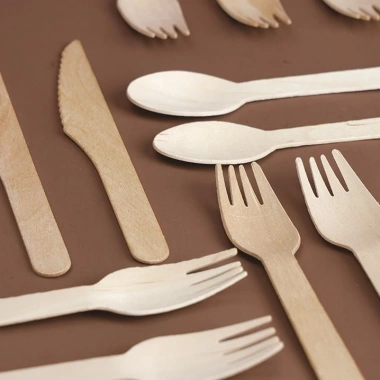 Bộ 100 Đĩa Nĩa Gỗ + Thìa Dao 16cm/10cm Dùng 1 Lần, Phù Hợp Quán Cafe & Nhà Hàng Giá 35.960₫ 4