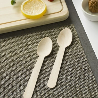 Bộ 100 Đĩa Nĩa Gỗ + Thìa Dao 16cm/10cm Dùng 1 Lần, Phù Hợp Quán Cafe & Nhà Hàng Giá 35.960₫ 6