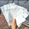 Bộ 100 túi zip trắng cao cấp - Đựng đồ an toàn, lỗ treo tiện lợi, giá 37.000₫