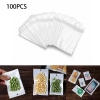 Bộ 100 túi zip trắng cao cấp - Đựng đồ an toàn, lỗ treo tiện lợi, giá 37.000₫ 3