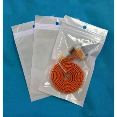 Bộ 100 túi zip trắng cao cấp - Đựng đồ an toàn, lỗ treo tiện lợi, giá 37.000₫ 8