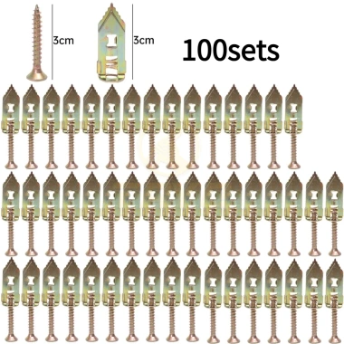 Bộ 100 vít neo vách thạch cao - Không cần khoan, treo rèm, gương, khung ảnh nhanh chóng, chắc chắn, giá 45.000đ 9