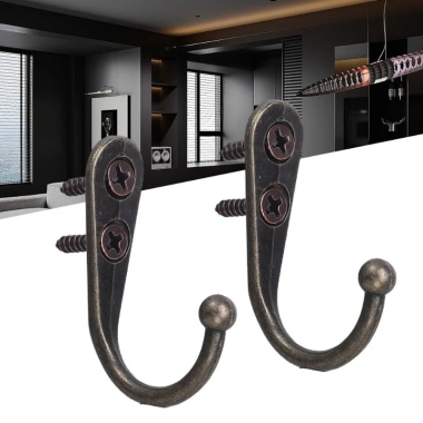 Bộ 10/20/30 Móc Hợp Kim Ốc Vít Treo Tường - Móc Áo Khăn Túi Mũ, Nhà Bếp, Phòng Tắm, Giá chỉ 66.990đ 2