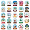 Bộ 10/20/50 hình dán Giáng sinh Noel cute – Trang trí xe, laptop, nón bảo hiểm, giá chỉ 14.868 VND 9