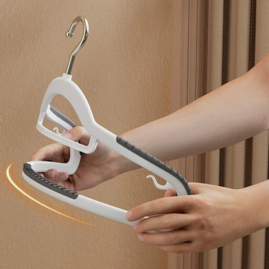 Bộ 10/50 Móc Treo Quần Áo Chống Trơn Trượt Xoay 360 độ - Phơi Đồ Đa Năng Giá 39.000