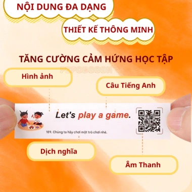 Bộ 1.084 nhãn dán sticker từ vựng tiếng Anh cho bé - học qua tình huống hàng ngày, kèm file nghe, giá ưu đãi 45.000 VND 2