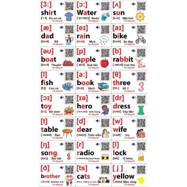 Bộ 1.084 nhãn dán sticker từ vựng tiếng Anh cho bé - học qua tình huống hàng ngày, kèm file nghe, giá ưu đãi 45.000 VND 10