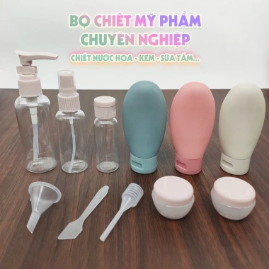 Bộ 11 Món PRO Chiết Mỹ Phẩm Du Lịch Nhỏ Gọn - Tiết Kiệm 16% Chỉ 75.325₫