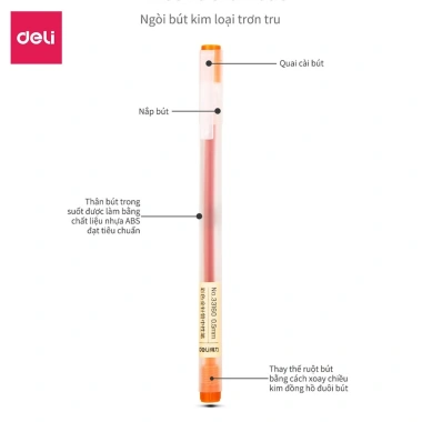 Bộ 12 bút gel Deli A119 119 ngòi 0.5mm, viết êm nhanh, nhiều màu, giá chỉ 75.000₫