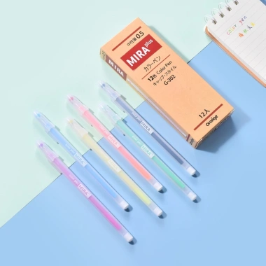 Bộ 12 Bút Gel Màu Kawaii – Viết Bi Trường Học, Nhật Ký, Văn Phòng, Giá chỉ 73.700₫