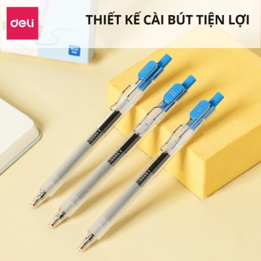 Bộ 12 Bút Gel Nhanh Khô 0.1s Deli ST 0.5 - Viết Đẹp, Giá Ưu Đãi 60k 3