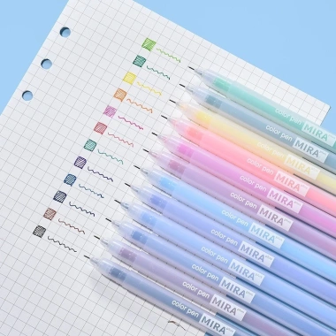 Bộ 12 Bút Gel Pastel 0.5mm – Viết mượt, nhiều màu dễ thương cho bullet journal, học sinh và sinh viên – Giá chỉ 31.000đ
