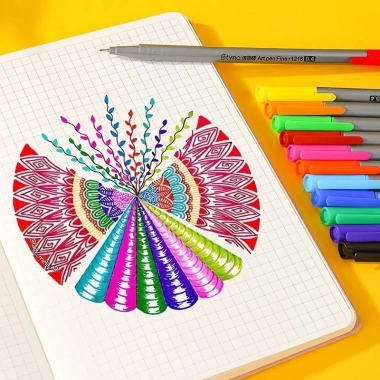 Bộ 12 bút lông kim 0.4mm Vẽ tranh, manga, bullet journal chuyên nghiệp - Giá 40.000₫