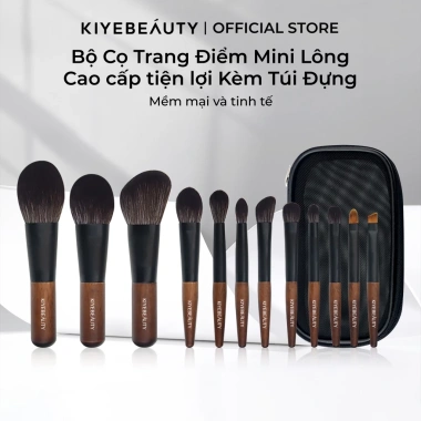 Bộ 12 Cọ Trang Điểm Mini KIYE Chuyên Nghiệp Tiện Lợi Kèm Túi Đựng Giá Ưu Đãi 238.600₫