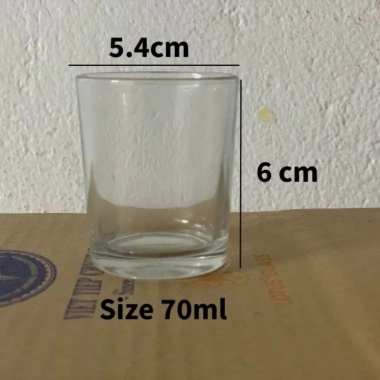 Bộ 12 Cốc Thủy Tinh Lotus Glass 70ml - Dùng Uống Trà Cà Phê, Bền Đẹp Giá Tốt 3