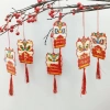 Bộ 12 Liễn Trang Trí Tết Mai Đào 6x8cm - Đèn treo cây Mai Đào, giá ưu đãi 38.232₫ 4