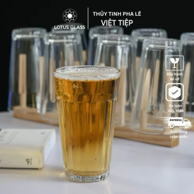 Bộ 12 ly thủy tinh Việt Tiệp VTC 55 360ml – Dày dặn, cổ điển, cốc Liên Xô, Giá chỉ 129.000₫