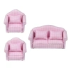 Bộ 12 Sofa Đơn Đôi Nhỏ Gọn Nội Thất Búp Bê, Gối Mềm, Trang Trí 493.900đ 5