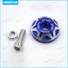 Bộ 1/2 Tái Trang Bị Nắp Vít 6mm Lỗ Phụ Kiện Biển Số Chống Trộm Đỡ Bu Lông Xe Cộ 3