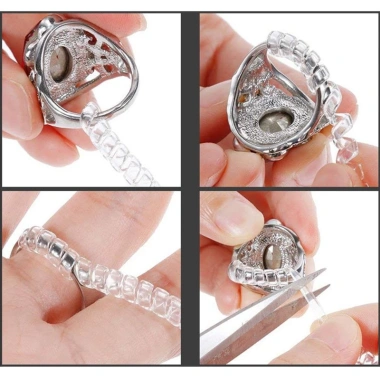 Bộ 12 vòng xoắn điều chỉnh kích thước nhẫn 4 size - Giữ nhẫn lỏng chắc chắn, dễ lắp, giá tốt