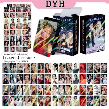Bộ 124 thẻ Blackpink Photocards LOMO Holographic Rose, Jennie, Lisa - Giá ưu đãi 38.500₫