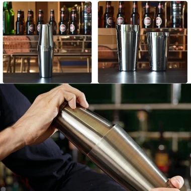 Bộ 13 Dụng Cụ Pha Chế Cocktail Thép Không Gỉ 600/750ml Đứng Giá Ưu Đãi 410k