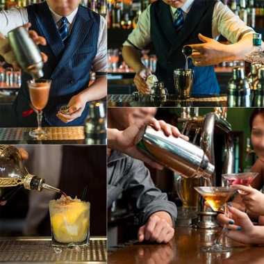 Bộ 13 Dụng Cụ Pha Chế Cocktail Thép Không Gỉ 600/750ml Đứng Giá Ưu Đãi 410k